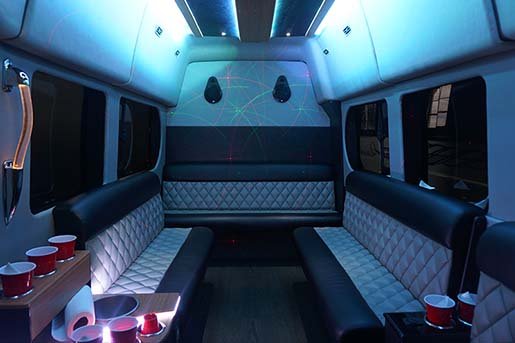 Party van with led lighting