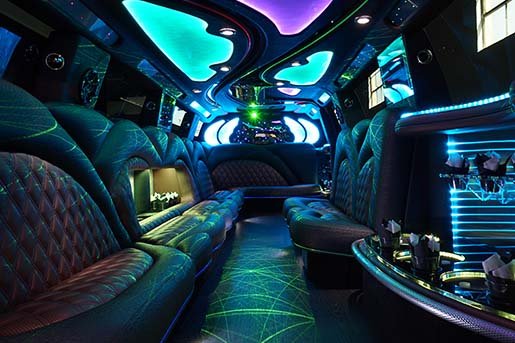 Limousine with led lighting